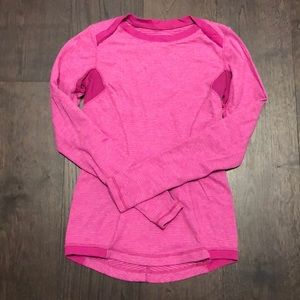 Lululemon Pink Long Sleeves Shirt